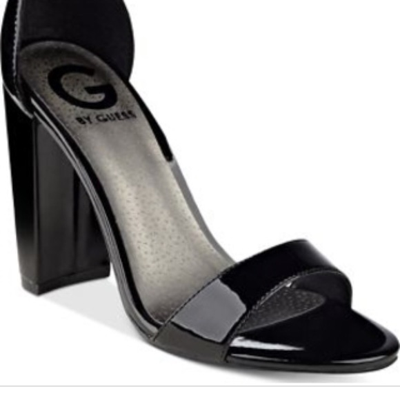 Guess strappy sandal heels black patent shantel - Picture 4 of 8